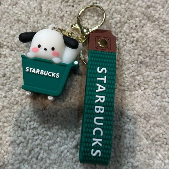 NWOT Starbucks Bearista Rabbit in Shopping Cart Keychain - Picture 3 of 10